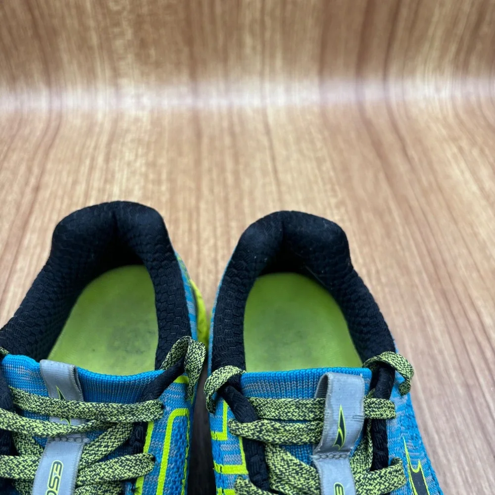 Altra Escalante‎ Boston Running Shoes Women 7.5 Blue Lime Green Good AFW1833B-4